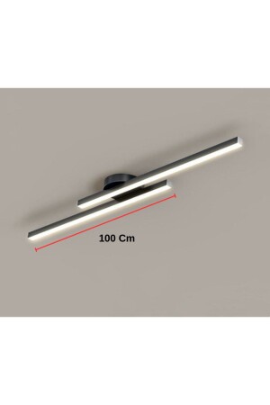 Moderner Decken-Korridor-Beleuchtungsstab, geführter schwarzer Tageslicht-Linear-Kronleuchter, Dual-Dual-Linear - 3