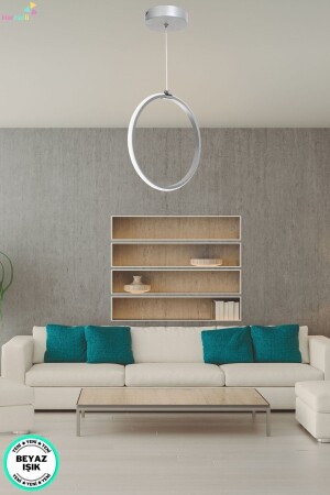 Moderner Design-LED-Kronleuchter für Flur und Wohnzimmer, 30 cm Ring - 3