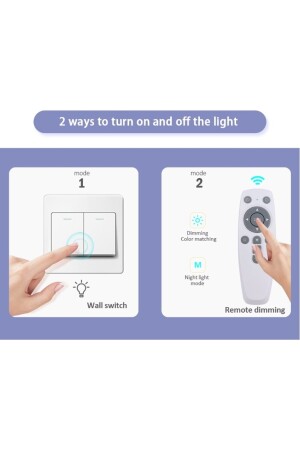 Modernes Konzeptdesign Salerno Dimmer LED-Kronleuchter Schwarz 2-teilige Pendelleuchte Kronleuchter mit Fernbedienung 3 Farben burenze1213 - 4