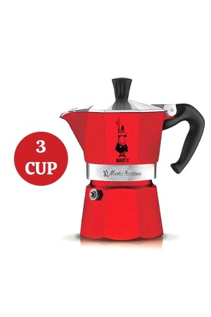 Moka Express 3 Cup Red - Kırmızı RED3CP003 - 2