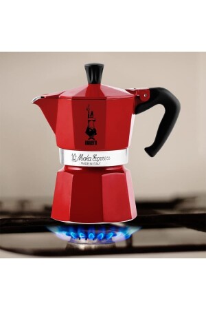 Moka Express 3 Cup Red - Kırmızı RED3CP003 - 4