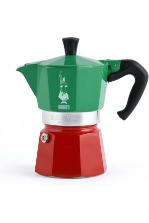 - Moka Express Italia: 3 Cups Ocak Üstü Espresso Pişirici - 130ml - Karma Renk - Alüminyum MRS8931 - 3