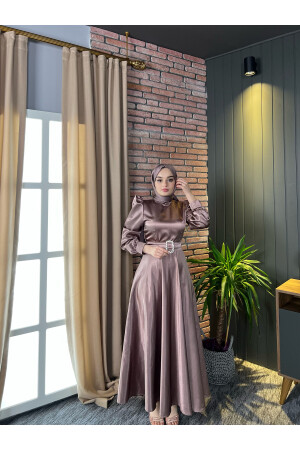 Mona Hijab Abendkleid Dusty Rose LLTLRABİYE - 5