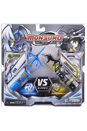 Monsuno, Lisanslı Evo Vs Crossbolt Figürleri, Fırlatma Kapsülleri Ve 6 Oyun Kartı evo-crossbolt-6kart - 4