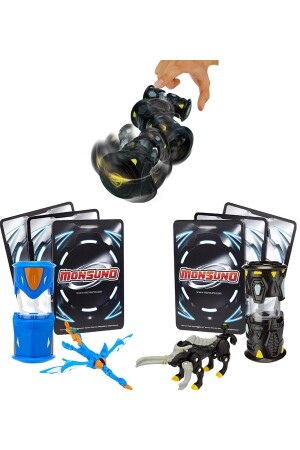 Monsuno, lizenzierte Evo Vs Crossbolt-Figuren, Startkapseln und 6 Spielkarten evo-crossbolt-6kart - 6