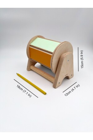 Montessori Dönen Gökkuşağı Sesli Ahşap Oyuncak, 6 Aylık Oyuncağı, Bebekler Için Eğitici Oyuncak 044 - 6