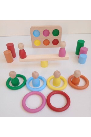 Montessori Ring Zylinder Peg Baby 6er Set G12205818000149 - 5