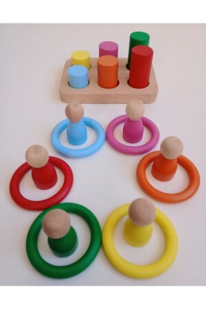 Montessori Ring Zylinder Peg Baby 6er Set G12205818000149 - 6