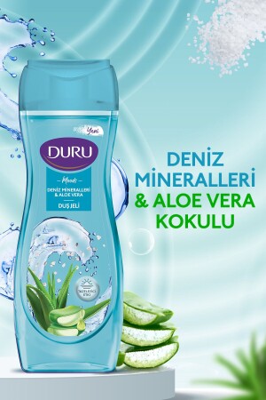 Moods Deniz Mineralleri & Aloe Vera Duş Jeli Duş Lifi Ile Birlikte 4x450ml - 4