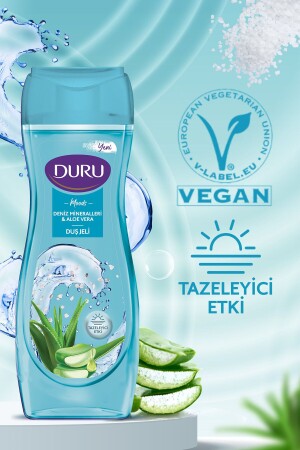 Moods Deniz Mineralleri & Aloe Vera Duş Jeli Duş Lifi Ile Birlikte 4x450ml - 6