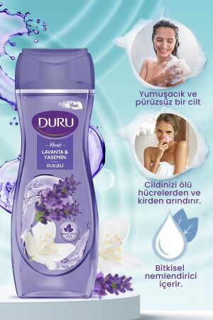 Moods Lavanta & Yasemin Duş Jeli Duş Lifi Ile Birlikte 4x450ml - 5