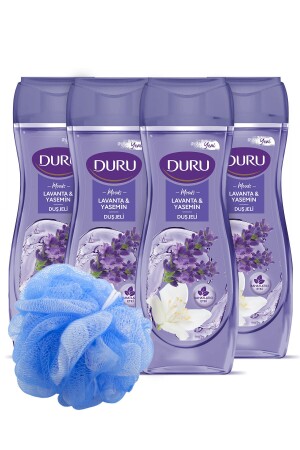 Moods Lavendel- und Jasmin-Duschgel mit Dusch-Luffa, 4 x 450 ml - 2