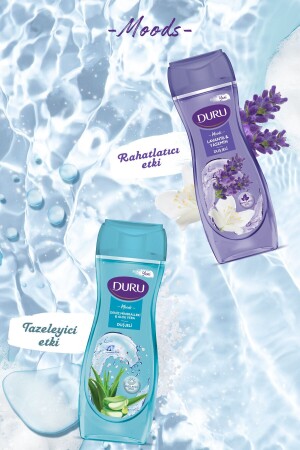 Moods Lavendel- und Jasmin-Duschgel mit Dusch-Luffa, 4 x 450 ml - 7