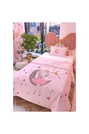 Moon Girl Powder doppelseitiges Kinder-Bettbezug-Set 160 x 220 cm NEVAYKZPDR - 1