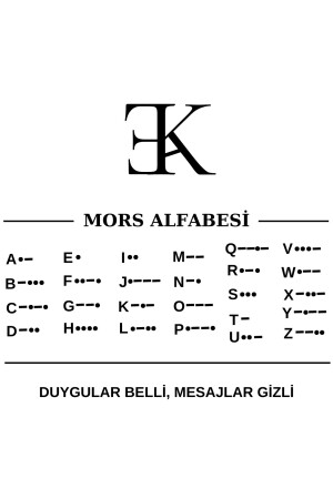 Mors Alfabesi Çift Sevgili Bilekliği 925 Ayar Gümüş Ve Harf Bileklik 4 Adet (1 ADET HEDİYE BİLEKLİK) EKAB202000070 - 7