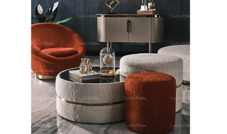 Mostar Pouf Couchtisch-Set - 3