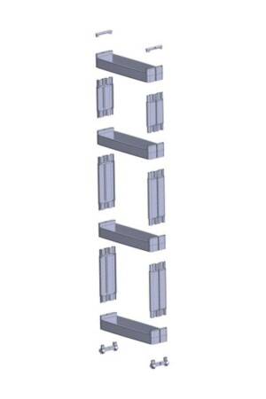 Motek Slim Raf 4 Katlı Çok Amaçlı Tekerlekli Organizer Mutfak Rafı Banyo Düzenleyicisi (BEYAZ) onsd89ok - 5