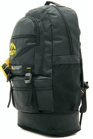 Mountainer 55+10 Liter Blasebalg Schwarz Wasserdichter Reise-Bergsteiger-Camper-Rucksack mit mehreren Fächern - 6