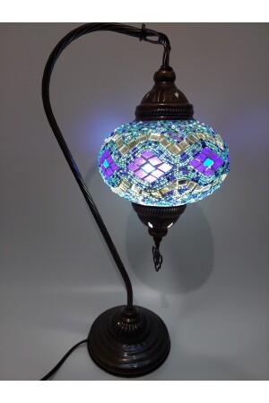 Mozaik Abajur, Baston Masa Lambası, No:üç 18cm turkishlamps56678 - 5