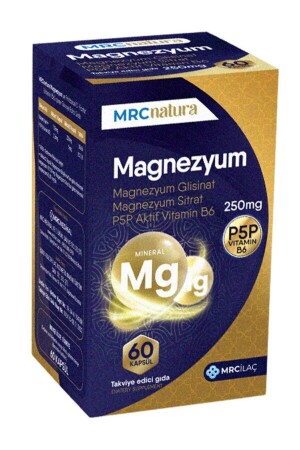 Mrc Natura Magnesium 250 mg Bisglycinat & Citrat & P5p Vitamin B6 60 Kapseln P5P VITAMIN B6 - 5