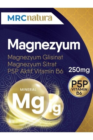 Mrc Natura Magnesium 250 mg Bisglycinat & Citrat & P5p Vitamin B6 60 Kapseln P5P VITAMIN B6 - 6