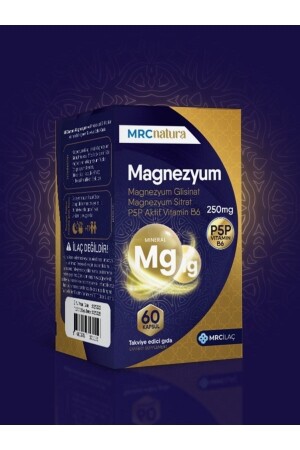 Mrc Natura Magnesium 250 mg Bisglycinat & Citrat & P5p Vitamin B6 60 Kapseln P5P VITAMIN B6 - 9