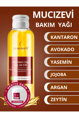 Mucizevi Saç Ve Vücut Bakım Yağı Sarı Kantaron Yasemin Argan Zeytin Avokado Nemlendirici Onarıcı LT00024 - 3