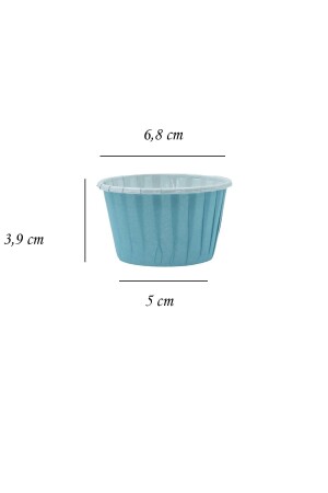 Muffin Kek Kalıbı Pastel Renkler 25 Adet 50x39 - 4