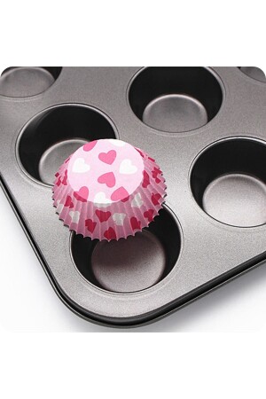 Muffinform Kuchen 12 Stück Cupcake Muffin Keks Kuchenform Ofen Gebäck Muffin Kapsel Feuerfestes Tablett P545S4487 - 9