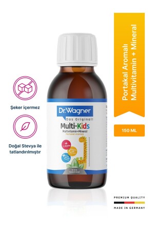 Multi-Kids- Çocuklar İçin Multivitamin - Mineral Şurup 150ml - 2