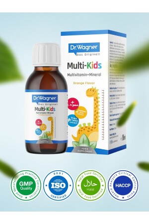 Multi-Kids- Çocuklar İçin Multivitamin - Mineral Şurup 150ml - 3