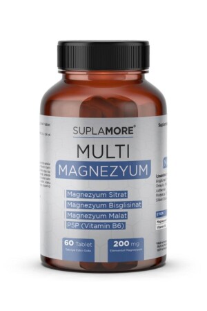 Multi Magnezyum Bisglisinat-Sitrat-Malat - P5P 60 Tablet 8683916512618 - 4