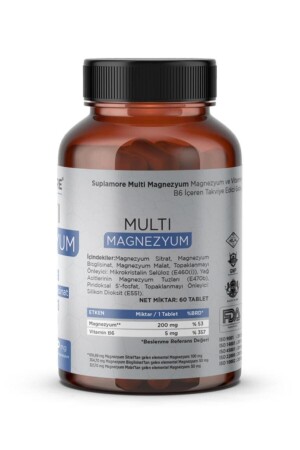 Multi Magnezyum Bisglisinat-Sitrat-Malat - P5P 60 Tablet - 4