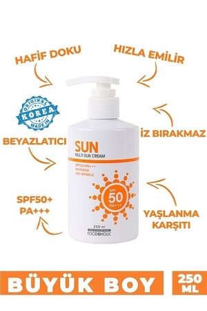 Multi Sun 250 ml Anti-Blemish Spf50 Pa UVA/UVB-Sonnencreme mit Adenosin, nicht klebend, TYC00511068307 - 1