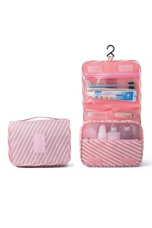 Multifunktionale Make-up-Tasche mit Kleiderbügel-Linienmuster (große Größe) - 2