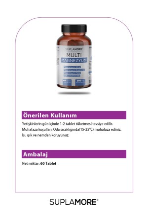 Multimagnesiumbisglycinat+Citrat+Malat + P5P 60 Tabletten - 6