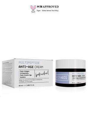 Multipeptid-Bakuchiol (veganes Retinol) Anti-Aging- und Faltencreme 50 ml Skin401-109 - 2