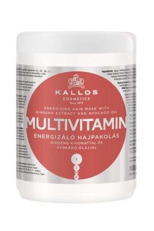 Multivitamin 1000 ml Energetisierende Haarpflegemaske mit Ginseng-Extrakt und Avocadoöl - 1