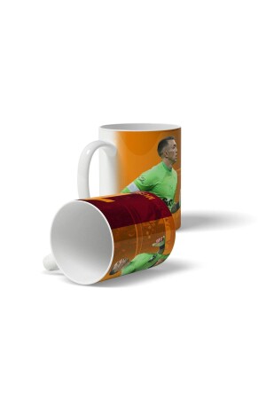 Muslera - Gelb-rot bedruckte Tasse - 4