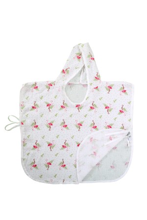 Musselin-Babyponcho aus 100 % Baumwolle mit Kapuze, 1–5 Jahre, Flamingo 8681235011041 - 2