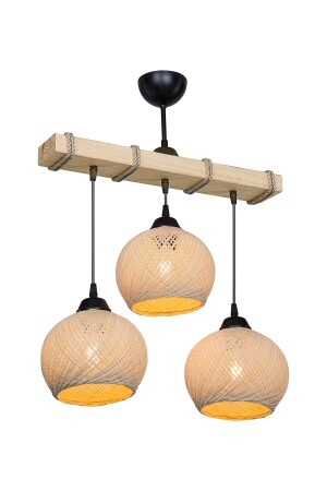 Muster Esszimmer Schlafzimmer Wohnzimmer Wohnzimmer Küche 3-teiliger Kronleuchter – Creme Ball Bulk LMN. 157862 - 2