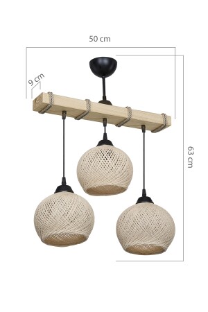 Muster Esszimmer Schlafzimmer Wohnzimmer Wohnzimmer Küche 3-teiliger Kronleuchter – Creme Ball Bulk LMN. 157862 - 4