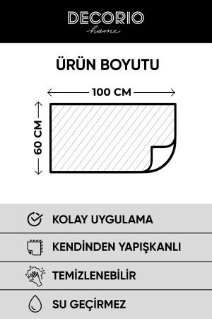 Mutfak Tezgah Arası Kaplama - Banyo - Fayans - Duvar - Çok Amaçlı Kaplama Folyosu - 6