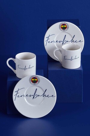 N3420 Fenerbahçe lizenziertes handgeschriebenes Set mit 2 Kaffeetassen Fb-zc076tds03 - 2