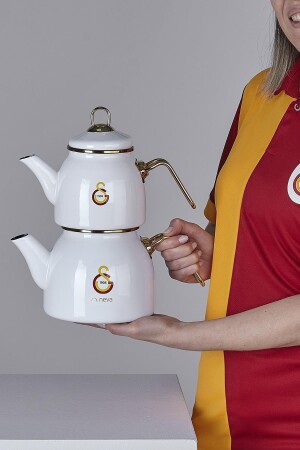 N3469 Galatasaray Lisanslı Arma Logo Çaydanlık - 5