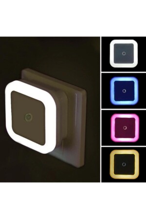 Nachtlicht mit dunklem Sensor, Plug-and-Play-LED-Licht mit gemischten Farben - 2