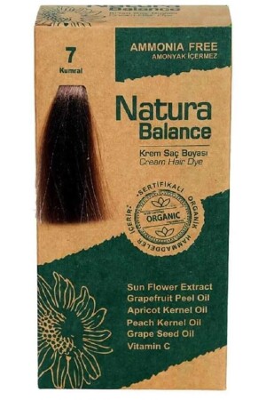 Natura Balance 7 Kumral Organik Krem Saç Boyası NATURABALANCEMK - 2