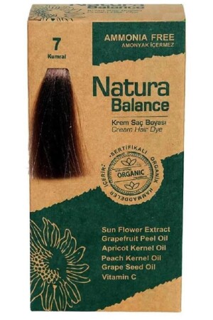 Natura Balance 7 Kumral Organik Krem Saç Boyası NATURABALANCEMK - 3