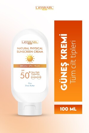 Natural Physıcal Sunscreen Cream Spf50- 100ml - 2