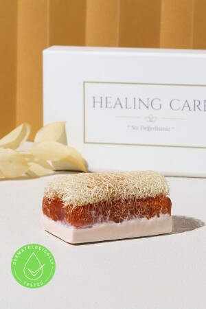 Natürliche Kürbisfaser-Eselsmilch-Honig-Seife 130 g Healingcare05 - 3